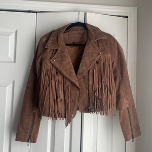 Blank NYC fringe jacket